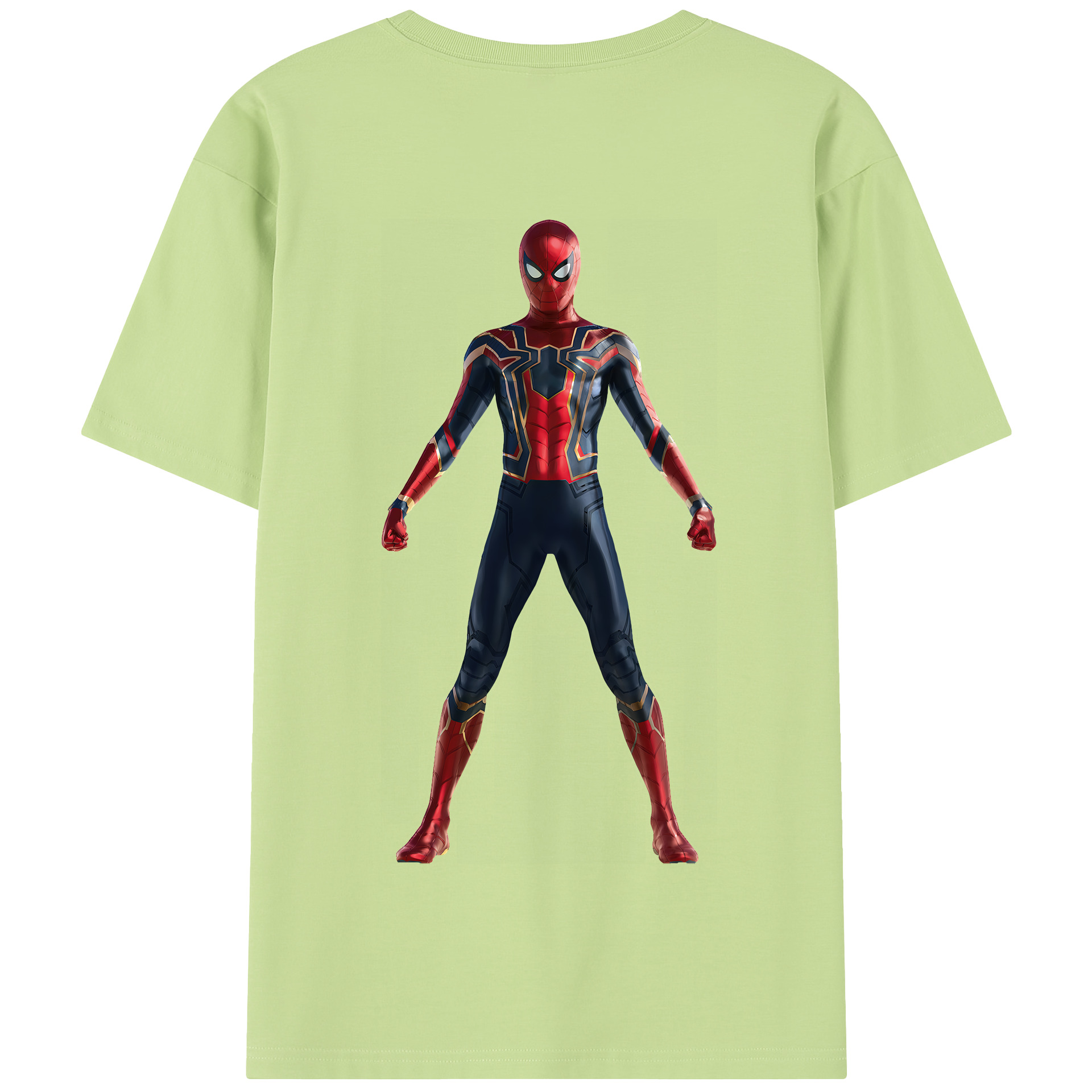 （画像用） Spider Man スパイダーマン 綿100％半袖Tシャツ（背面プリント）